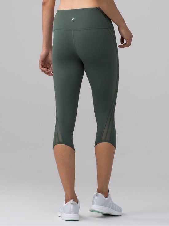 lululemon athletica Pants - Lululemon Sun Setter Crop - Dark Forest